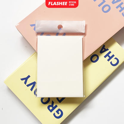 Flashee Sticky Notes Transparan Anti Air Memo Bening Permukaan Halus Sticky Notes Pembatas