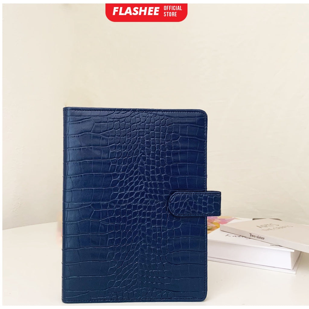 Flashee Binder Polos Eksklusif A5 20 Ring Croco Agenda Phoebe Binder A5 Croco Flashee 20 Ring Binder Organizer Termurah
