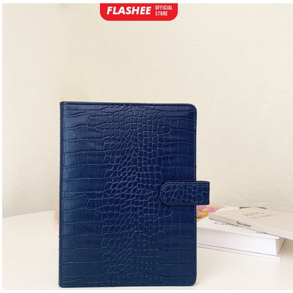 Flashee Binder Polos Eksklusif A5 20 Ring Croco Agenda Phoebe Binder A5 Croco Flashee 20 Ring Binder Organizer Termurah