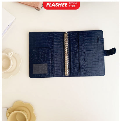 Flashee Binder Polos Eksklusif A5 20 Ring Croco Agenda Phoebe Binder A5 Croco Flashee 20 Ring Binder Organizer Termurah