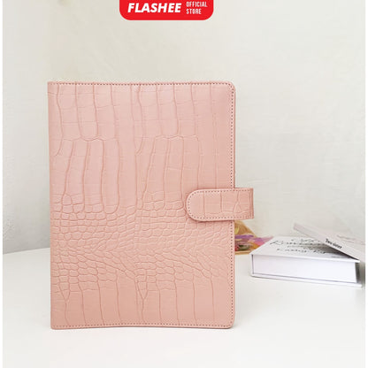 Flashee Binder Polos Eksklusif A5 20 Ring Croco Agenda Phoebe Binder A5 Croco Flashee 20 Ring Binder Organizer Termurah