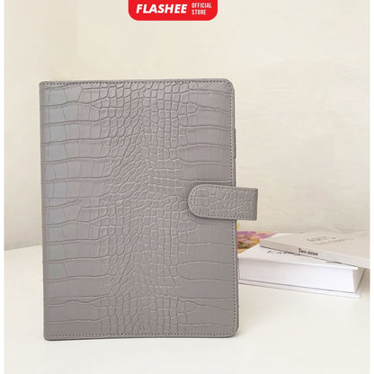 Flashee Binder Polos Eksklusif A5 20 Ring Croco Agenda Phoebe Binder A5 Croco Flashee 20 Ring Binder Organizer Termurah