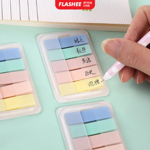 Flashee Sticky Note Penanda Buku Warna-Warni Kertas Memo Pembatas Binder