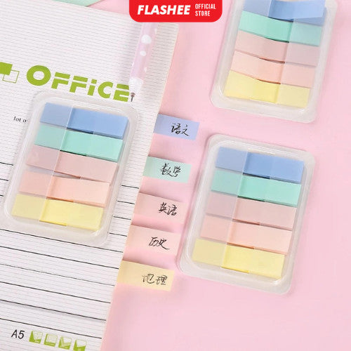 Flashee Sticky Note Penanda Buku Warna-Warni Kertas Memo Pembatas Binder