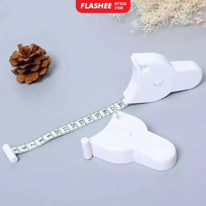Flashee Meteran Badan 150cm Pita Ukur Badan Gulung Otomatis Meteran Serbaguna