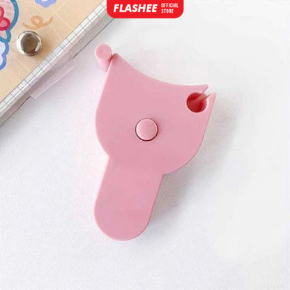 Flashee Meteran Badan 150cm Pita Ukur Badan Gulung Otomatis Meteran Serbaguna