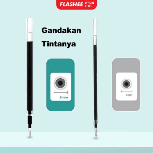 Flashee Pulpen Set Isi 5pcs Pulpen Mekanik Sweet Collor 0.55mm Edition Aesthetic
