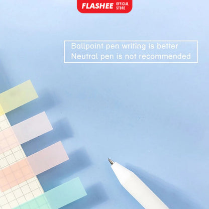 Flashee Sticky Note Penanda Buku Warna-Warni Kertas Memo Pembatas Binder