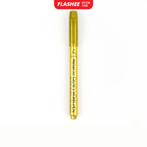 Flashee Spidol Tahan Air Warna Emas Perak Metallic Pen Gold Silver