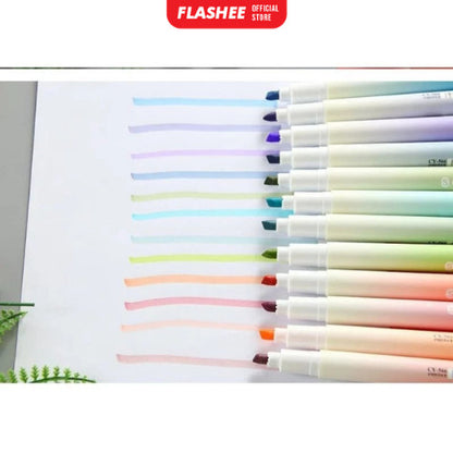 Flashee 1 Set 4pcs Highlighter Stabilo Warna Warni Pastel Spidol Highlighter
