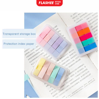 Flashee Sticky Note Penanda Buku Warna-Warni Kertas Memo Pembatas Binder