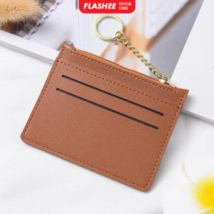 Flashee Dompet Kartu Mini Wanita Card Holder Dompet Mini Resleting