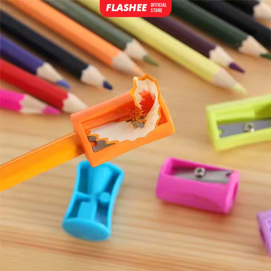 Flashee Rautan Serutan Pensil Putar Sharpener Color