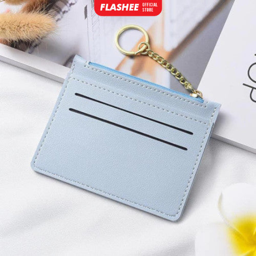 Flashee Dompet Kartu Mini Wanita Card Holder Dompet Mini Resleting