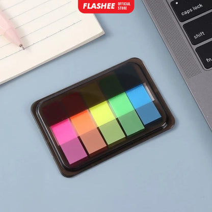 Flashee Sticky Note Penanda Buku Warna-Warni Kertas Memo Pembatas Binder