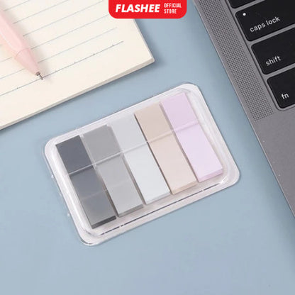 Flashee Sticky Note Penanda Buku Warna-Warni Kertas Memo Pembatas Binder