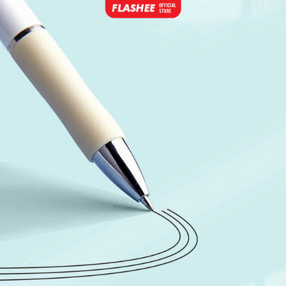 Flashee Pulpen Set Sweet Pastel Collor 0.55mm Pulpen Mekanik Isi 5 Pcs Bolpoin Gel