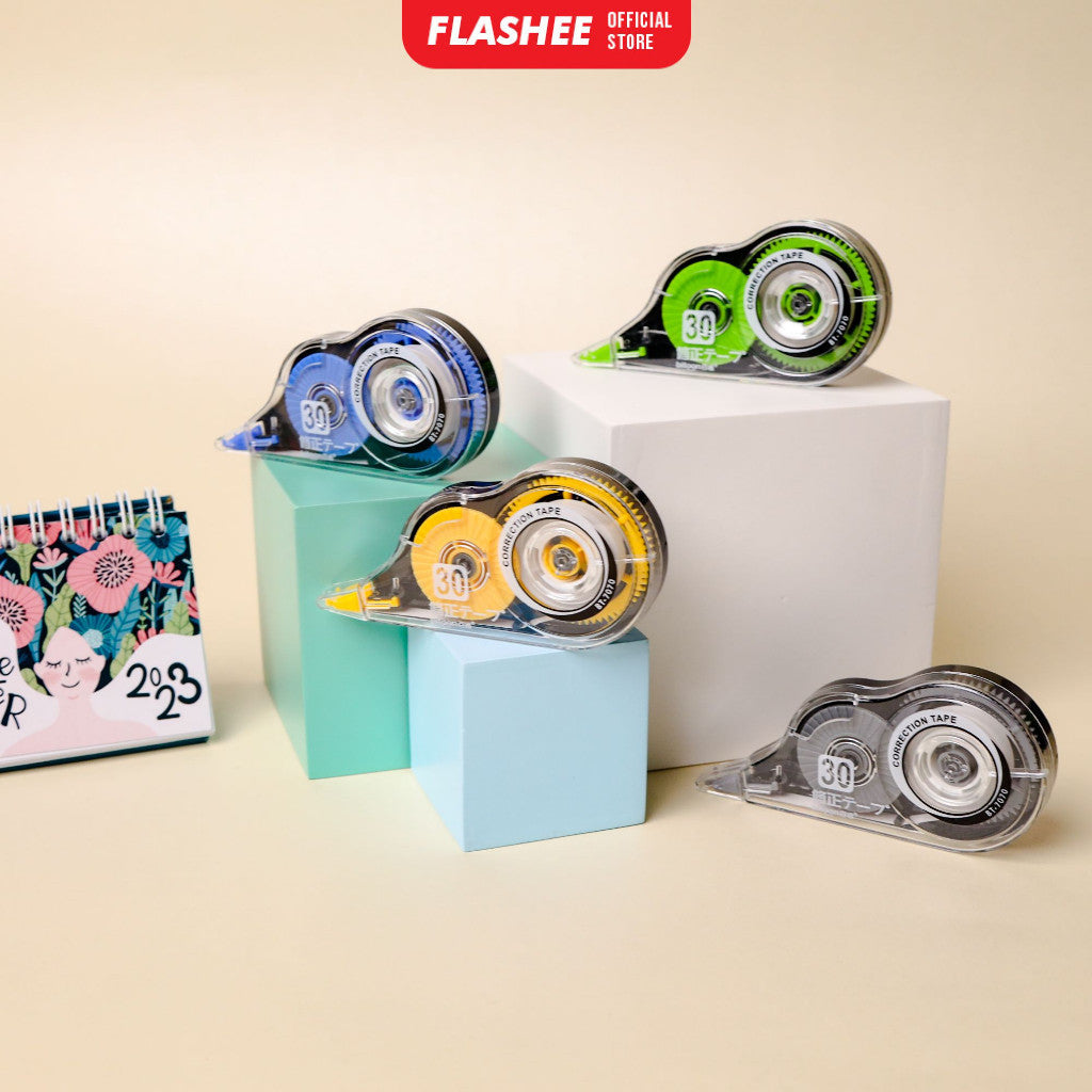 Flashee Correction Tape 12 Meter Penghapus Pena Tip-ex Kertas Trondol