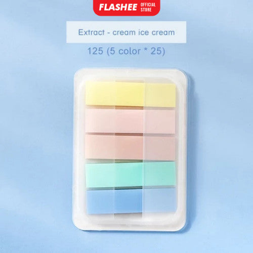Flashee Sticky Note Penanda Buku Warna-Warni Kertas Memo Pembatas Binder