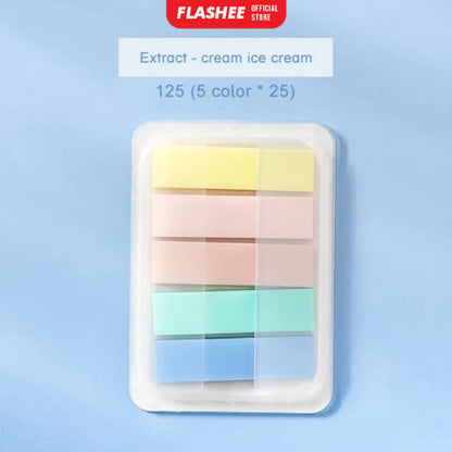 Flashee Sticky Note Penanda Buku Warna-Warni Kertas Memo Pembatas Binder