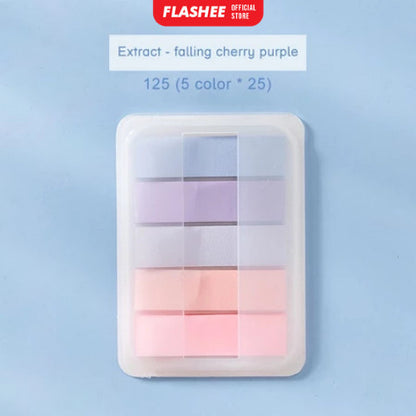 Flashee Sticky Note Penanda Buku Warna-Warni Kertas Memo Pembatas Binder