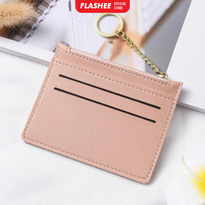 Flashee Dompet Kartu Mini Wanita Card Holder Dompet Mini Resleting