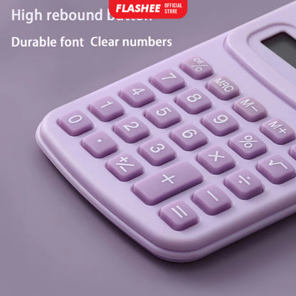 Flashee Kalkulator Kalkulator Mini 8 Digit Warna Pastel  Kalkulator Saku Sekolah Kantor
