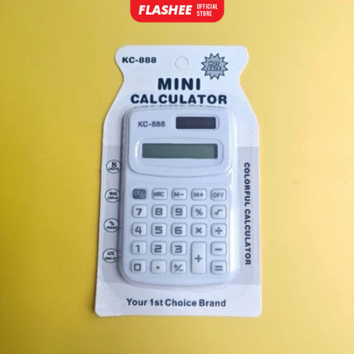 Flashee Kalkulator Kalkulator Mini 8 Digit Warna Pastel  Kalkulator Saku Sekolah Kantor