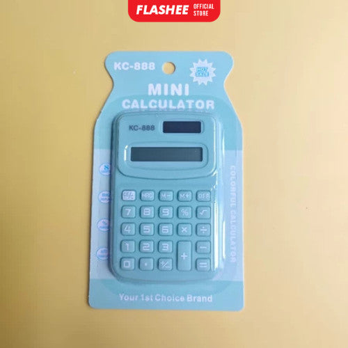 Flashee Kalkulator Kalkulator Mini 8 Digit Warna Pastel  Kalkulator Saku Sekolah Kantor