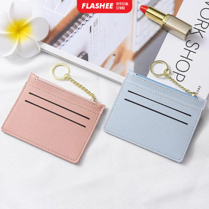 Flashee Dompet Kartu Mini Wanita Card Holder Dompet Mini Resleting