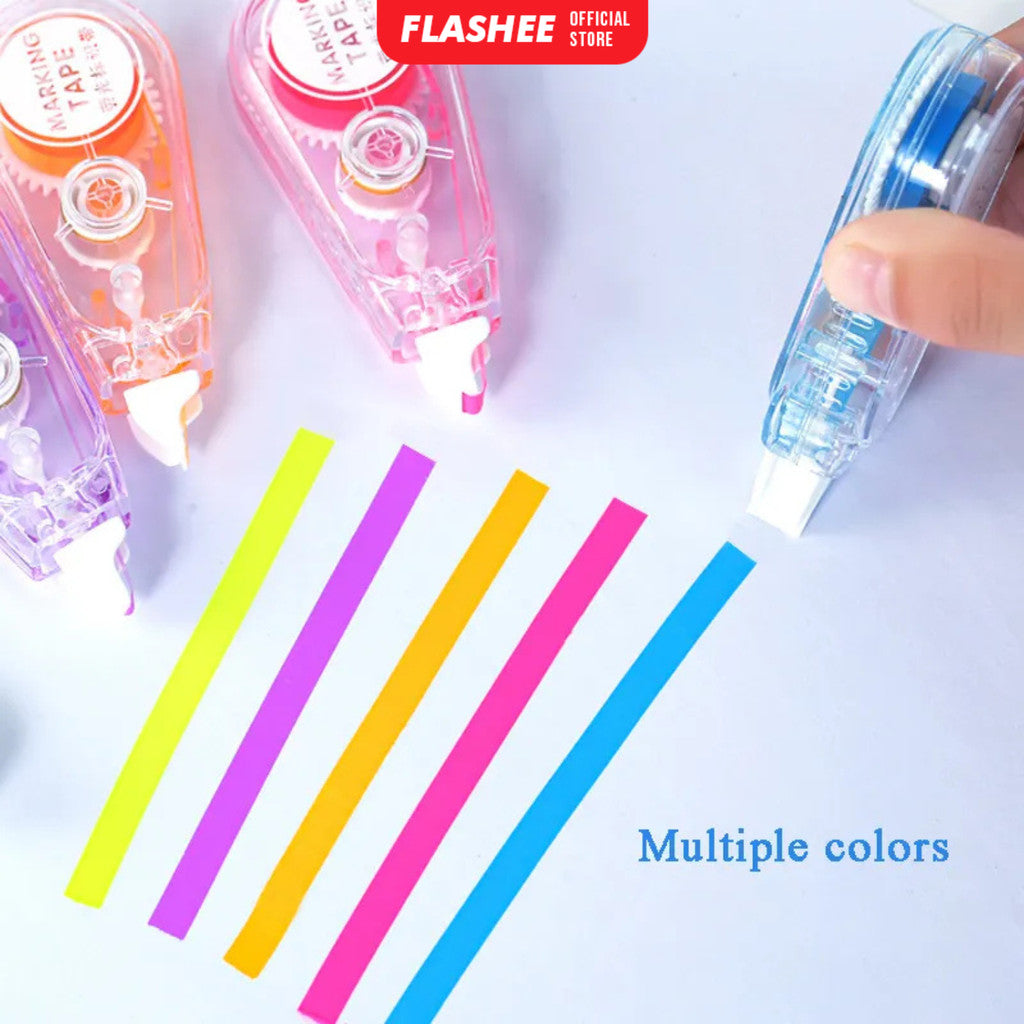 Flashee Highlighter Stabilo Tip Ex Penanda Warna Tulisan Highliter Lucu Journal Marker