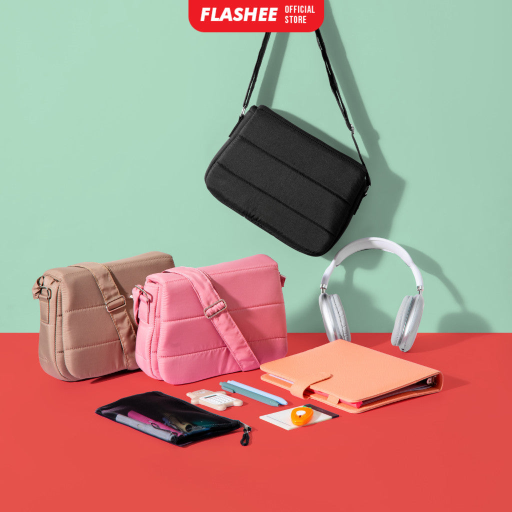 Flashee Tas Vior Wanita Tas Selempang Bag Wanita Tas Wanita Puffy Viral Tas Wanita Korea Asthetic