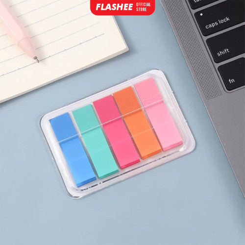 Flashee Sticky Note Penanda Buku Warna-Warni Kertas Memo Pembatas Binder