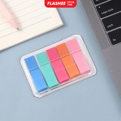 Flashee Sticky Note Penanda Buku Warna-Warni Kertas Memo Pembatas Binder