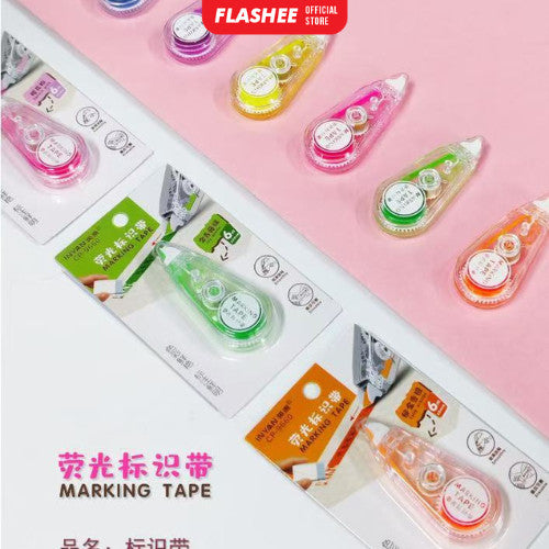 Flashee Highlighter Stabilo Tip Ex Penanda Warna Tulisan Highliter Lucu Journal Marker