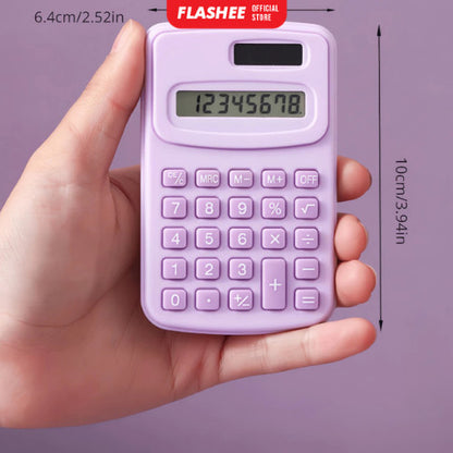 Flashee Kalkulator Kalkulator Mini 8 Digit Warna Pastel  Kalkulator Saku Sekolah Kantor