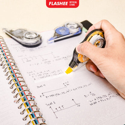 Flashee Correction Tape 12 Meter Penghapus Pena Tip-ex Kertas Trondol
