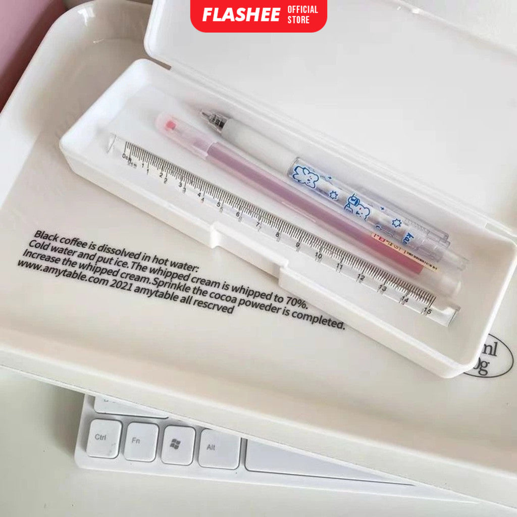 Flashee Penggaris Transparan Triangular Penggaris Aklirik Transparan Segitiga Ruler Aesthetic