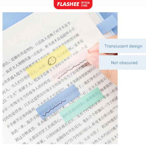 Flashee Sticky Note Penanda Buku Warna-Warni Kertas Memo Pembatas Binder
