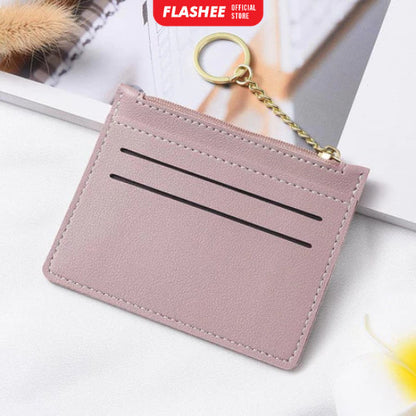 Flashee Dompet Kartu Mini Wanita Card Holder Dompet Mini Resleting