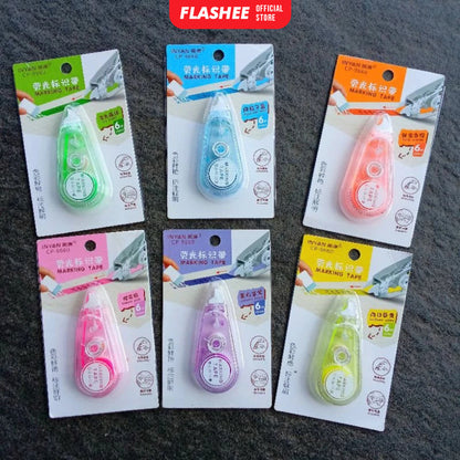 Flashee Highlighter Stabilo Tip Ex Penanda Warna Tulisan Highliter Lucu Journal Marker