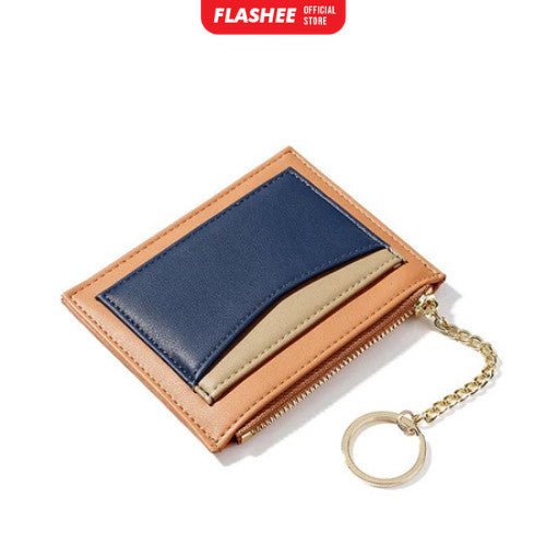Flashee Dompet Kartu Wanita Uang Mini Card Holder Dompet Kartu Resleting