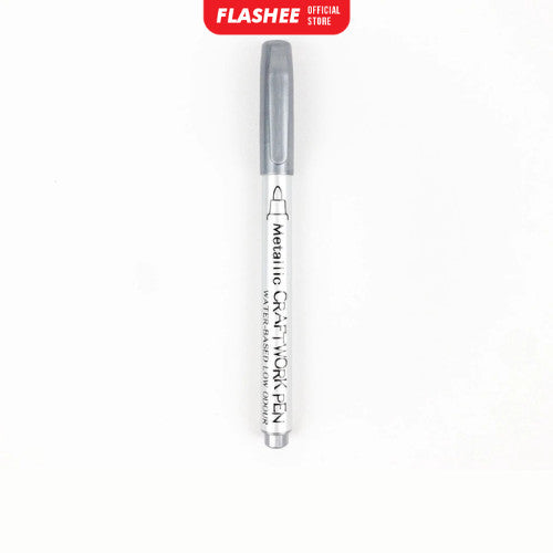 Flashee Spidol Tahan Air Warna Emas Perak Metallic Pen Gold Silver