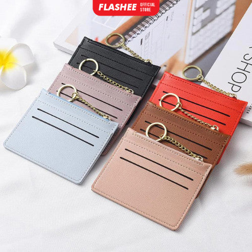 Flashee Dompet Kartu Mini Wanita Card Holder Dompet Mini Resleting