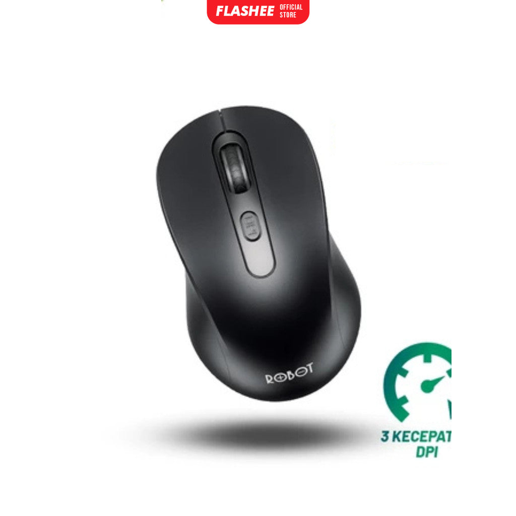 Flashee Mouse Laptop Wireless Robot M206 Mouse Laptop Tanpa Kabel
