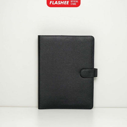 Flashee Binder Polos A5 20 Ring Hitam Agenda A5 Polos 20 Ring Binder A5 Polos Eksklusif