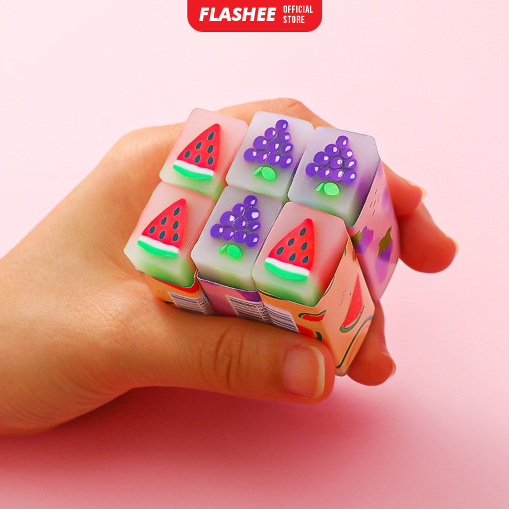 Flashee Penghapus Pensil Karakter Eraser Penghapus Karet Motif Buah Animal Karakter Sanrio Lucu