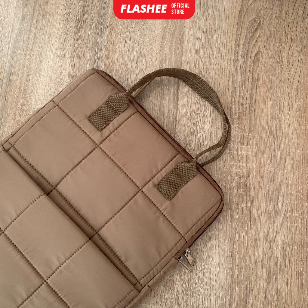 Flashee Tas Laptop Jinjing Waterproof  Bahan Puffy Sleeve Cover Laptop 14 Inch