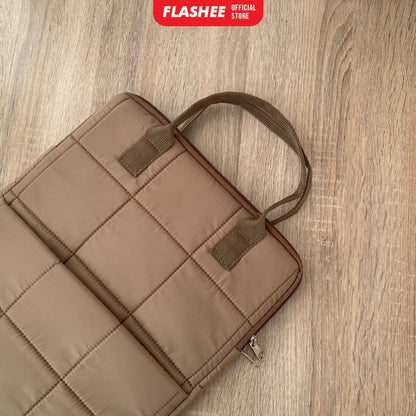 Flashee Tas Laptop Jinjing Waterproof  Bahan Puffy Sleeve Cover Laptop 14 Inch