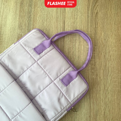 Flashee Tas Laptop Jinjing Waterproof  Bahan Puffy Sleeve Cover Laptop 14 Inch